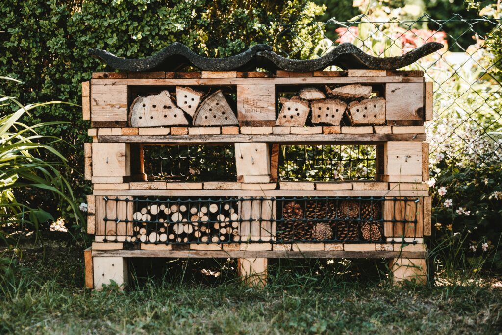 Be Kinder to garden wildlife in autumn with a bug hotel for shelter